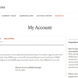 nejm 3 Tài khoản y khoa bản quyền