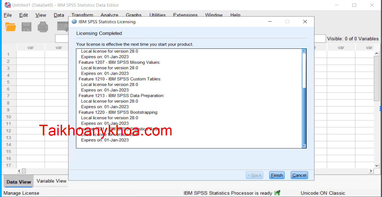 phần mềm spss cho macbook